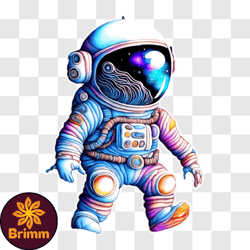 colorful astronaut in space suit png