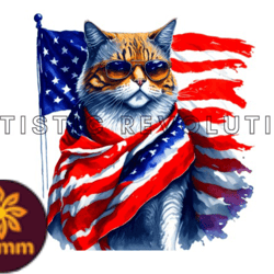 Wolf American Flag USA Design 02