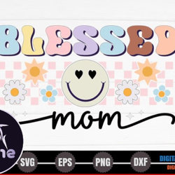 Blessed Mom – Retro Mothers Day SVG