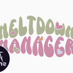 meltdown manager retro mothers day svg
