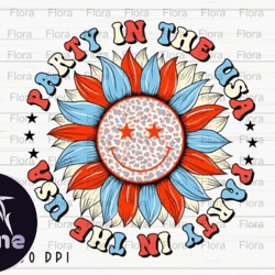 party in the usa smiley 4th of july png