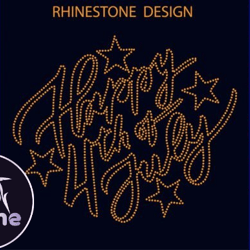 happy 4th of july rhinestone