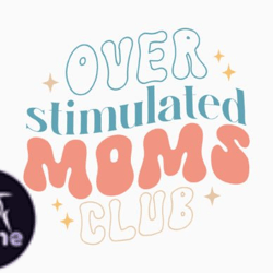 over stimulated moms club retro mothers design 430