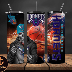 hornets 20oz skinny tumbler wrap, basketball design,nba teams,nba sports,nba tumbler wrap,nba ds-24