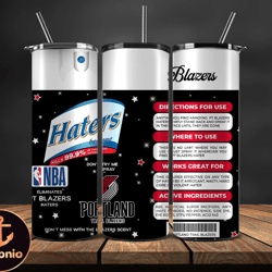 portland trail blazers tumbler wrap, basketball design,nba teams,nba sports,nba tumbler wrap,nba ds-96