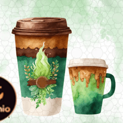 coffee cup st patricks day clipart design 98