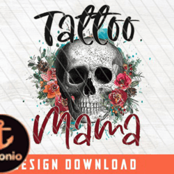 skull vintage roses flowers floral png design 48