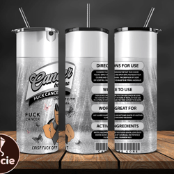 cancer be gone tumbler 20 oz skinny tumbler, cancer tumbler png, cancer awareness png, download png 54