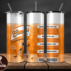 cancer be gone tumbler 20 oz skinny tumbler, cancer tumbler png, cancer awareness png, download png 55