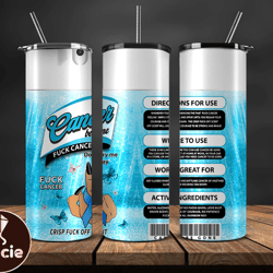 cancer be gone tumbler 20 oz skinny tumbler, cancer tumbler png, cancer awareness png, download png 61