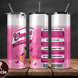 cancer be gone tumbler 20 oz skinny tumbler, cancer tumbler png, cancer awareness png, download png 63