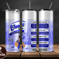 cancer be gone tumbler 20 oz skinny tumbler, cancer tumbler png, cancer awareness png, download png 65