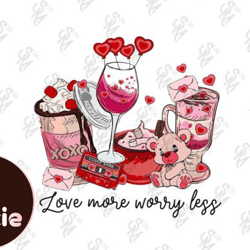 love more worry less coffee valentine