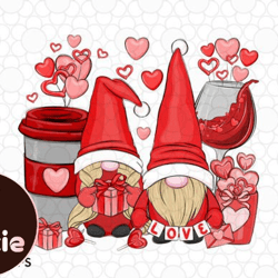 gnome love coffee valentines day svg
