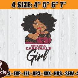 Cardinals Embroidery, NFL Girls Embroidery, NFL Machine Embroidery Digital, 4 sizes Machine Emb Files -12 -Wayne