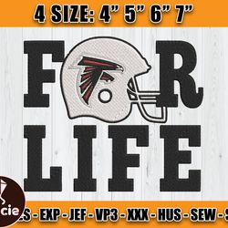 Atlanta Falcons Embroidery, NFL Falcons Embroidery, NFL Machine Embroidery Digital, 4 sizes Machine Emb Files -10-Tracie