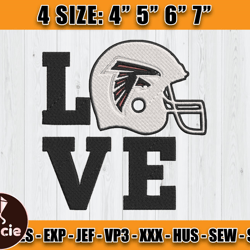 Atlanta Falcons Embroidery, NFL Falcons Embroidery, NFL Machine Embroidery Digital, 4 sizes Machine Emb Files -12-Tracie