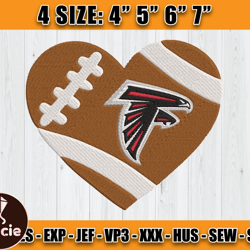 Atlanta Falcons Embroidery, NFL Falcons Embroidery, NFL Machine Embroidery Digital, 4 sizes Machine Emb Files -15-Tracie