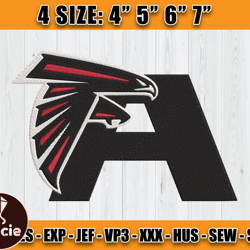 Atlanta Falcons Embroidery, NFL Falcons Embroidery, NFL Machine Embroidery Digital, 4 sizes Machine Emb Files-20-Tracie