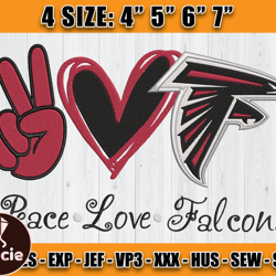 Atlanta Falcons Embroidery, NFL Falcons Embroidery, NFL Machine Embroidery Digital, 4 sizes Machine Emb Files -24-Tracie