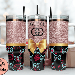 gucci tumbler wrap, gucci logo, luxury tumbler 40oz tumbler wrap d256 by davide