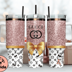 gucci tumbler wrap, gucci logo, luxury tumbler 40oz tumbler wrap d262 by davide