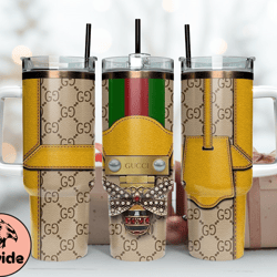 gucci tumbler wrap, gucci logo, luxury tumbler 40oz tumbler wrap d274 by davide