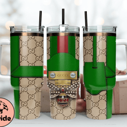 gucci tumbler wrap, gucci logo, luxury tumbler 40oz tumbler wrap d277 by davide