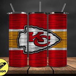 Kansas City Chiefs NFL Logo, NFL Tumbler Png , NFL Teams, NFL Tumbler Wrap Design 02.