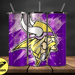 Minnesota VikingsNFL Tumbler Wrap, Nfl Teams, NFL Logo Tumbler Png, NFL Design Png Design by Cookies 13