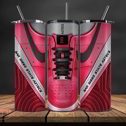 san diego state aztecssneaker tumbler wrap , college sneaker tumbler wrap 93