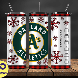 oakland athletics png,christmas mlb tumbler png , mlb christmas tumbler wrap 16