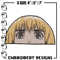 Armin Peeker Embroidery Design, Aot Embroidery, Embroidery File, Anime Embroidery, Anime shirt, Digital download.jpg