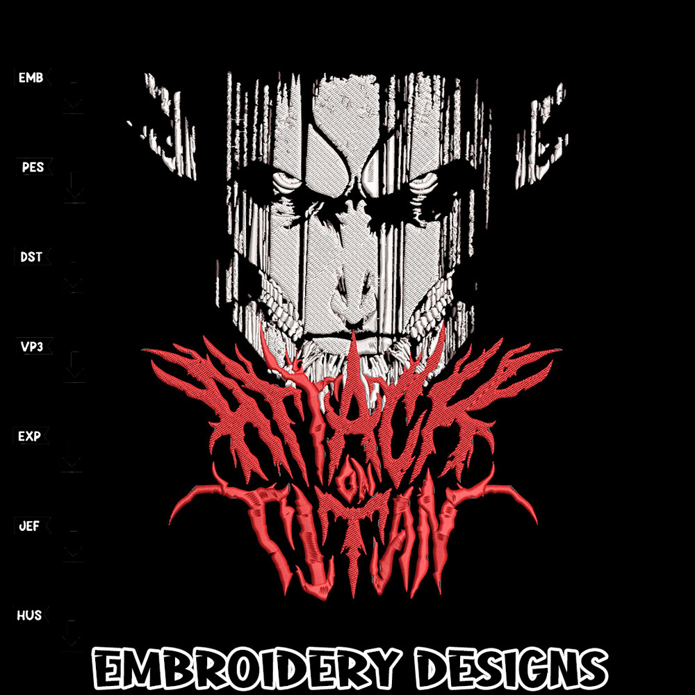 Eren poster Embroidery Design, Aot Embroidery,Embroidery File, Anime Embroidery, Anime shirt,Digital download..jpg