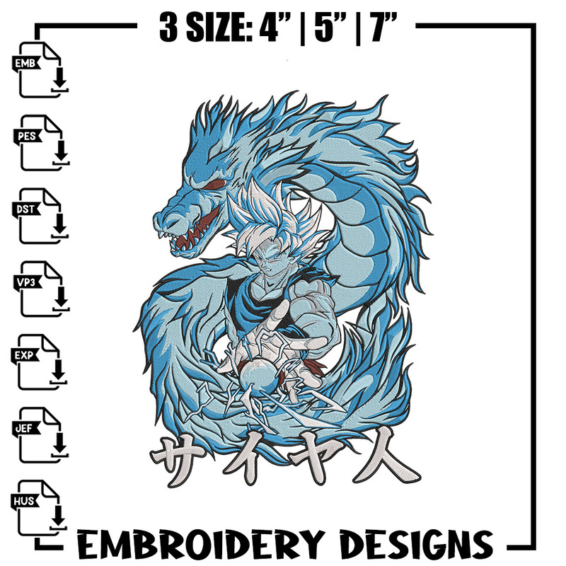 Goku Mui Embroidery Design, Dragonball Embroidery, Embroidery File, Anime Embroidery, Anime shirt, Digital download..jpg