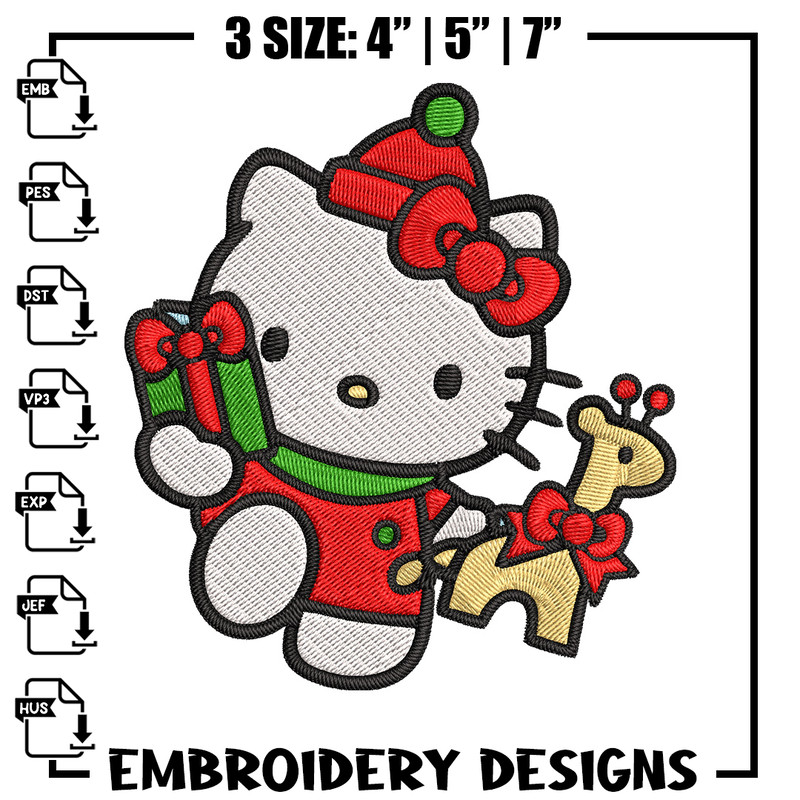 Hello kitty chrismas Embroidery Design,Kitty Embroidery,Embroidery File,Chrismas Embroidery,Anime shirt,Digital download.jpg