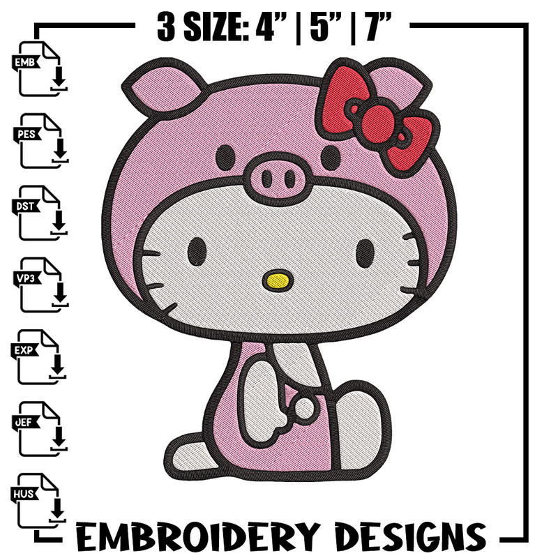 Hello Kitty Embroidery Design, Hello kitty Embroidery, Embroidery File, Anime Embroidery, Digital download.jpg