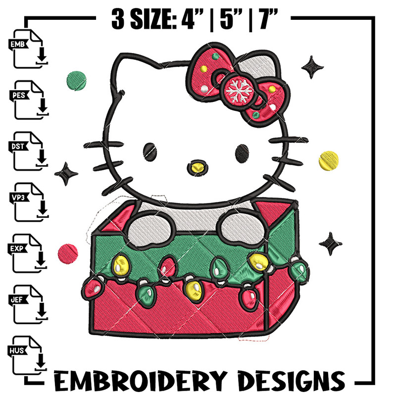Kitty chrismas Embroidery Design, Hello kitty Embroidery, Embroidery File, Anime Embroidery,Anime shirt,Digital download.jpg