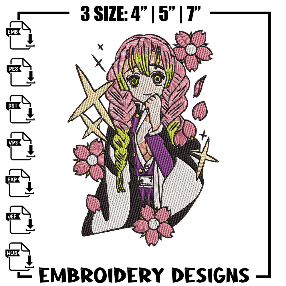 Mitsuri Embroidery Design, Demon slayer Embroidery, Embroidery File, Anime Embroidery,Anime shirt, Digital download.jpg