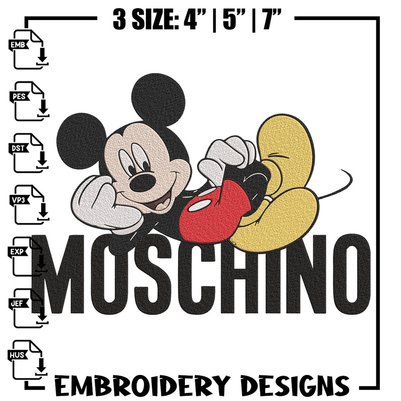 Moschino Mickey Embroidery Design, Mickey Embroidery, Embroidery File, Anime Embroidery, Moschino shirt,Digital download.jpg