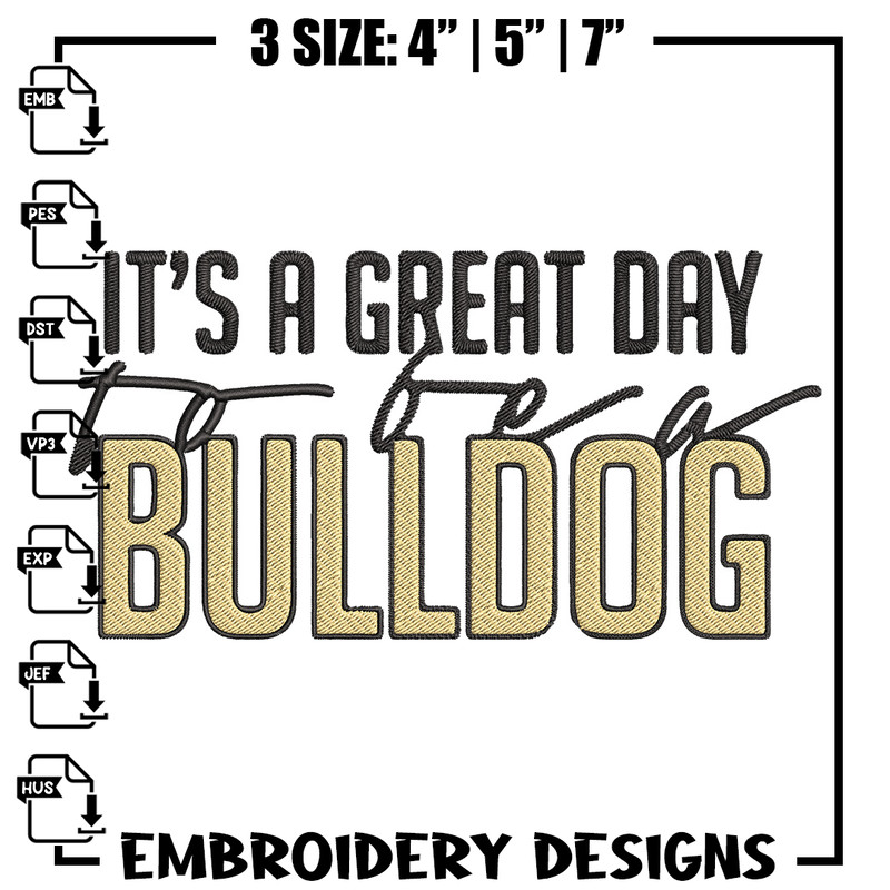 It's a Bulldog Thing embroidery design, Bulldog embroidery, Sport embroidery,Logo sport embroidery,Embroidery design.jpg