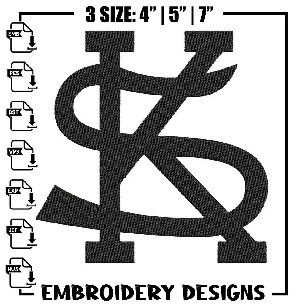Kennesaw State logo embroidery design, Logo embroidery, Sport embroidery, logo sport embroidery, Embroidery design.jpg
