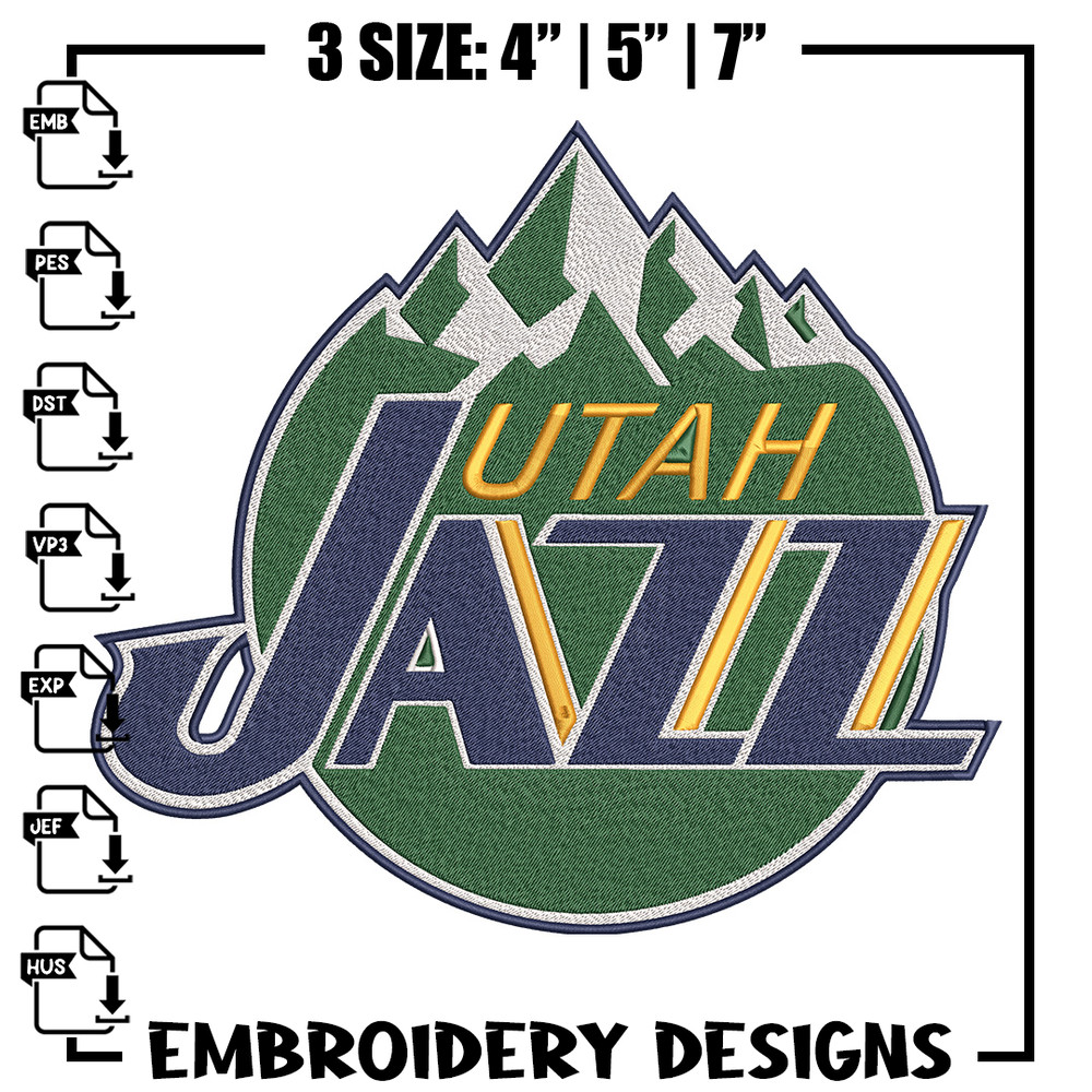 Utah Jazz logo embroidery design, NBA embroidery, Sport embroidery, Embroidery design,Logo sport embroidery..jpg