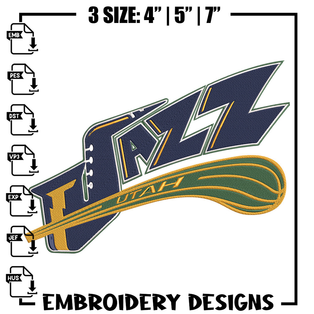 Utah Jazz logo embroidery design,NBA embroidery, Sport embroidery, Embroidery design, Logo sport embroidery..jpg