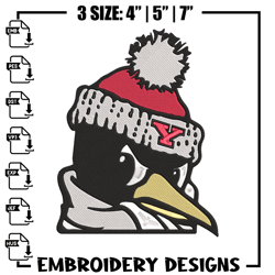 youngstown state penguins embroidery design, ncaa embroidery, sport embroidery,logo sport embroidery,embroidery design