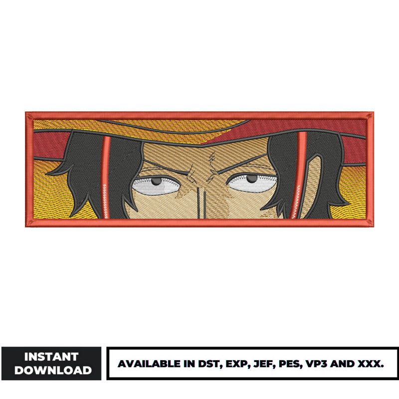 Ace eyes embroidery design