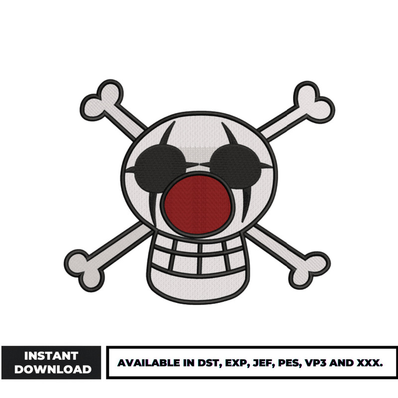 Buggy one piece embroidery design