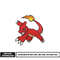 Charmeleon pokemon embroidery design