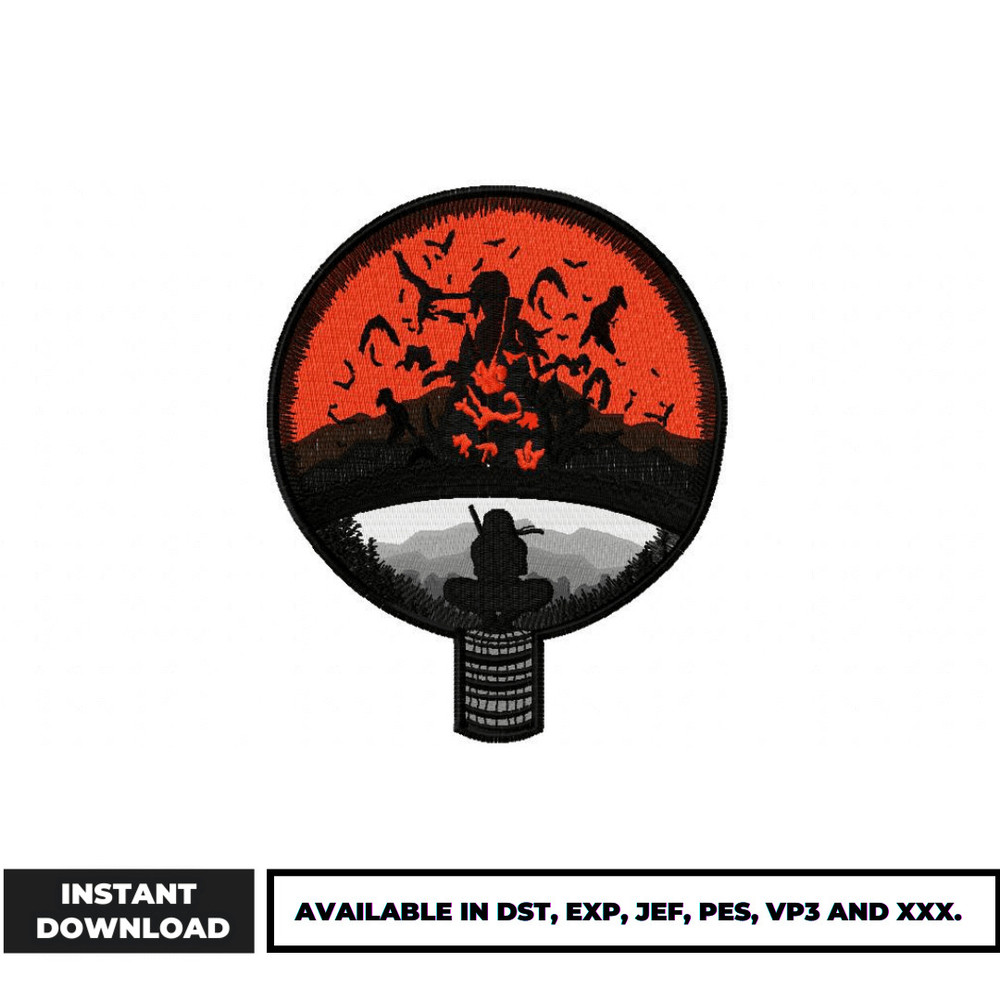 Clan Uchiha embroidery design