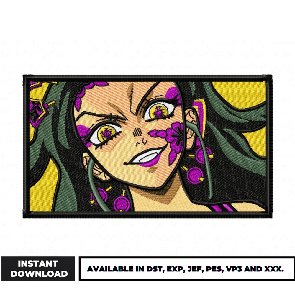 Daki demon embroidery design